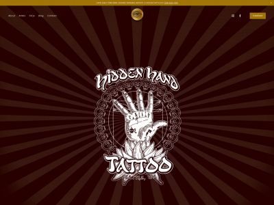 hiddenhandtattoo.com snapshot