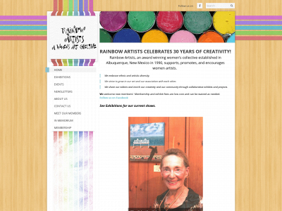www.rainbowartists.com snapshot