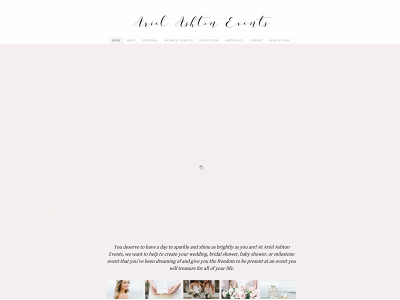 www.arielashtonevents.com snapshot