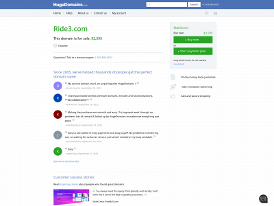 ride3.com snapshot