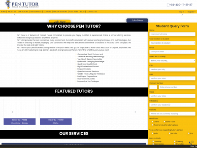 pentutor.com snapshot