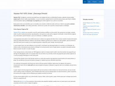 separarpdf.com snapshot