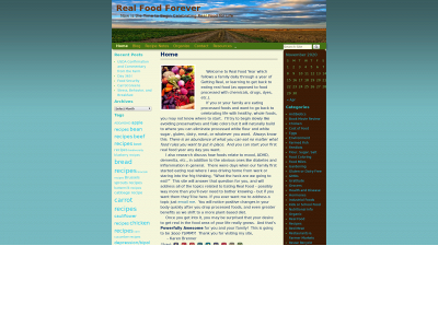 realfoodforever.com snapshot
