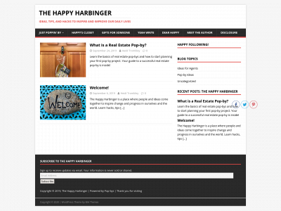 thehappyharbinger.com snapshot