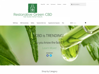 restorativegreencbd.com snapshot