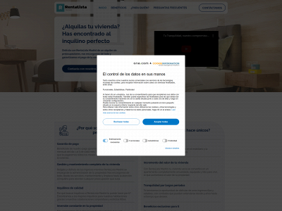 rentalistamadrid.com snapshot