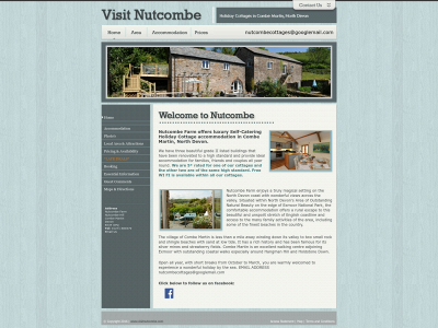 visitnutcombe.com snapshot