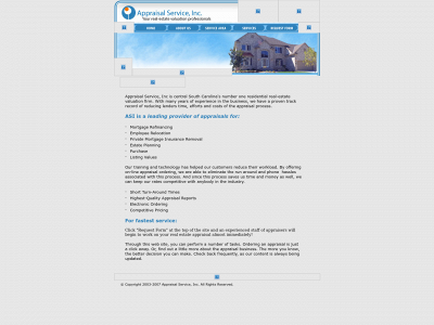 appraisalservice-sc.com snapshot