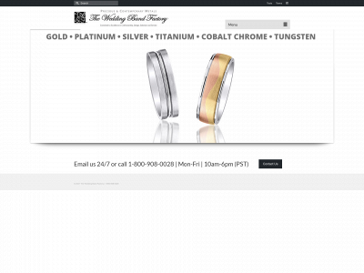 theweddingbandfactory.com snapshot