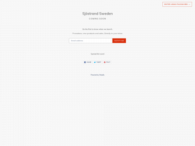 sjostrandsweden.se snapshot