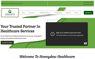 honeydewhealthcare.care snapshot