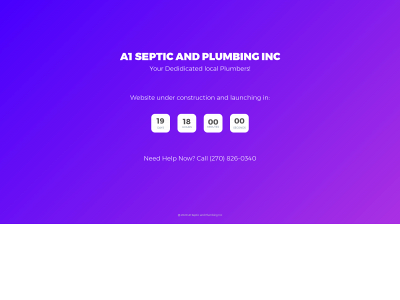 a1septicandplumbing.com snapshot