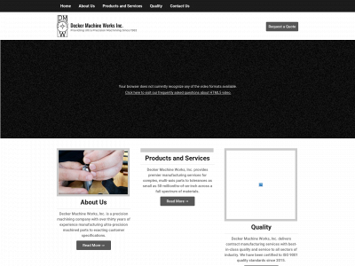 deckermachineworks.com snapshot