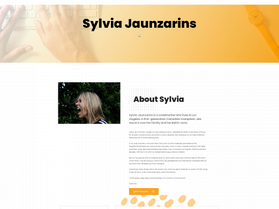 sylviajaunzarins.com snapshot
