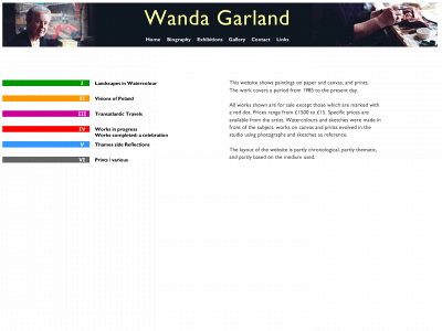 wandagarlandart.co.uk snapshot