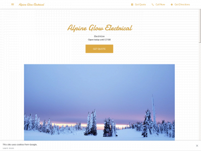 alpineglowelectrical.co.uk snapshot