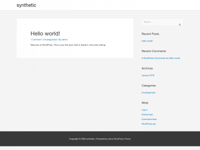 synthetic.blog snapshot