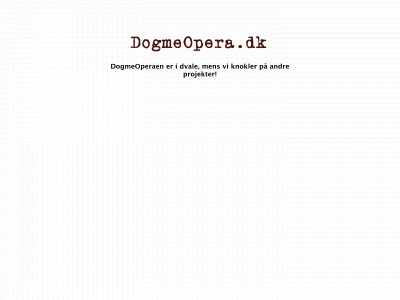 dogmeopera.dk snapshot