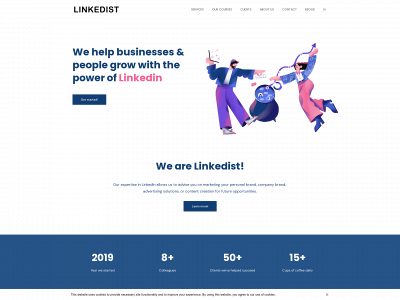 linkedist.com snapshot