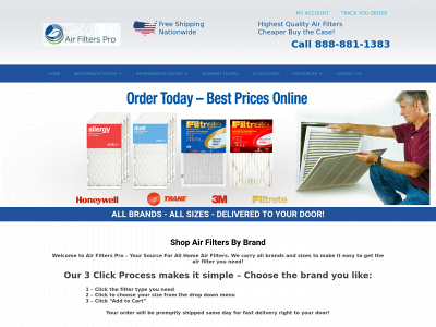 airfilterspro.com snapshot