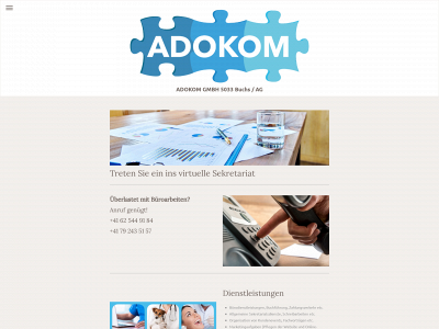 www.adokom.ch snapshot