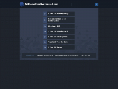 talktomelikeafiveyearold.com snapshot