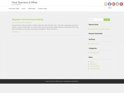 yoursuccessismine.com snapshot