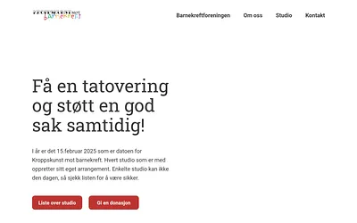 kroppskunstmotbarnekreft.no snapshot
