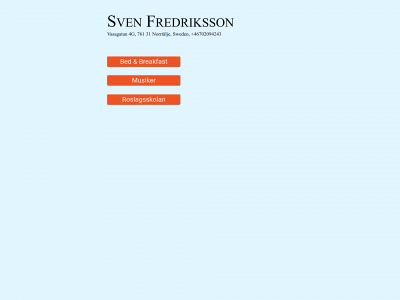 svenfredriksson.com snapshot