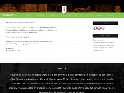 foundingfathersbar.com snapshot