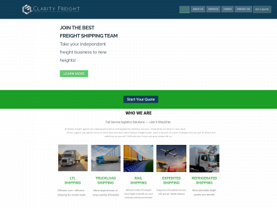 clarityfreight.com snapshot