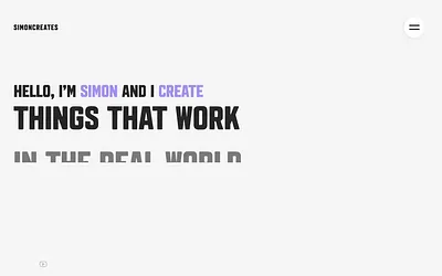 simoncreates.me snapshot