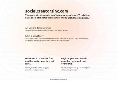 socialcreatorsinc.com snapshot
