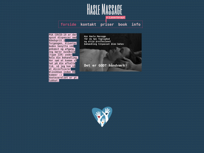 haslemassage.dk snapshot