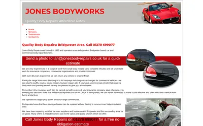 jonesbodyrepairs.co.uk snapshot