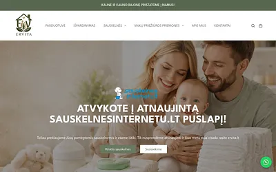 sauskelnesinternetu.lt snapshot