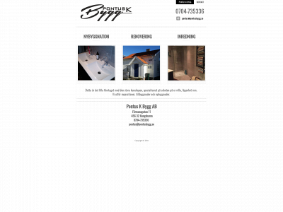 pontusbygg.se snapshot