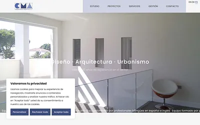 cmarquitectos.com snapshot