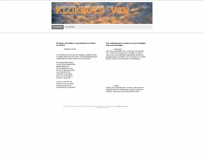 klokhuisvzw.be snapshot