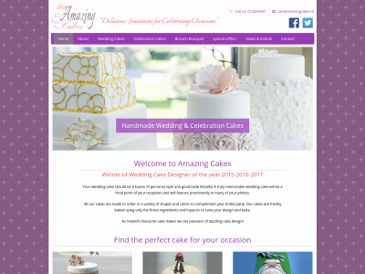 amazingcakes.ie snapshot