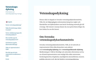 vetenskapsdykning.se snapshot