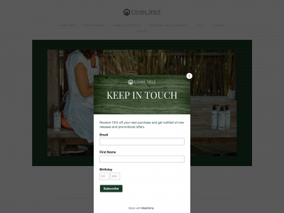 utamaspice.com.au snapshot