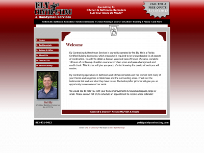 patelycontracting.com snapshot