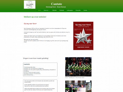 cantatekoor.be snapshot