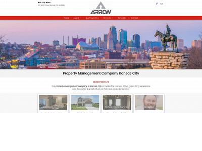 arrowrentalskc.com snapshot