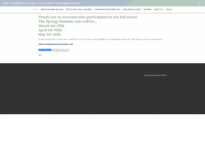 www.take2consignmentsale.com snapshot