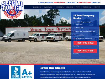www.specialtouchrestoration.com snapshot