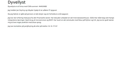 dyvellyst.dk snapshot