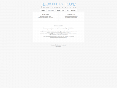 alexanderfosund.com snapshot