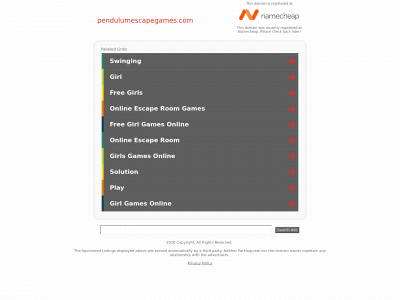 pendulumescapegames.com snapshot